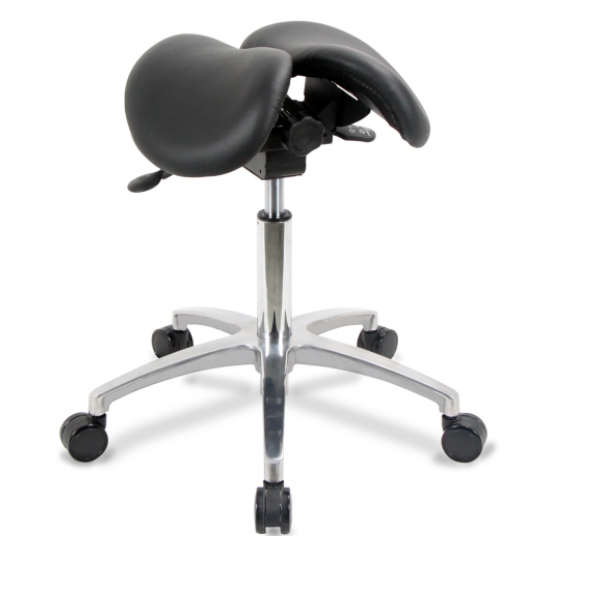 OIVAPALVELUT. OIVA 40/2 ergonominen kaksiosainen satulatuoli, korkeuden, kallistuksen ja istuimen leveyden säätö. 