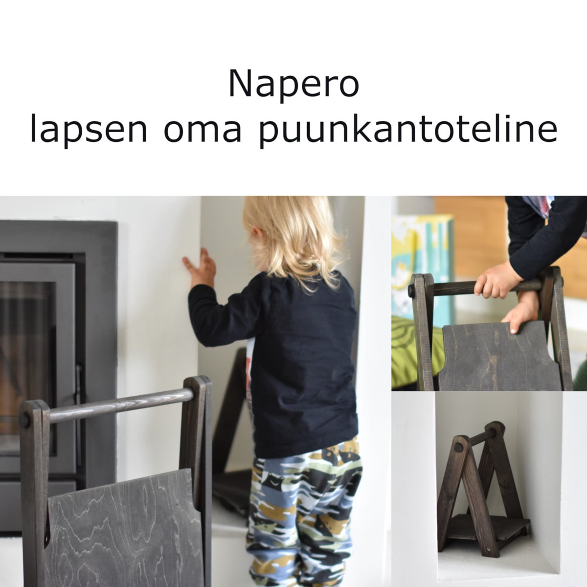 Rigel WoodCarrier Napero - firewood cradle - small log rack - model for children