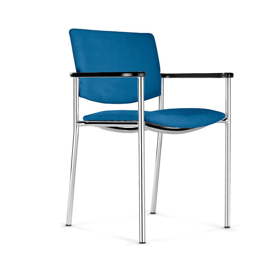 OIVAPALVELUT. ZEN tyylikäs verhoiltu asiakastuoli, tilattavissa myös antibakteerisella helposti puhdistettavalla verhoilukankaalla. Seniorikäyttöön lisävarusteena korokepalat 