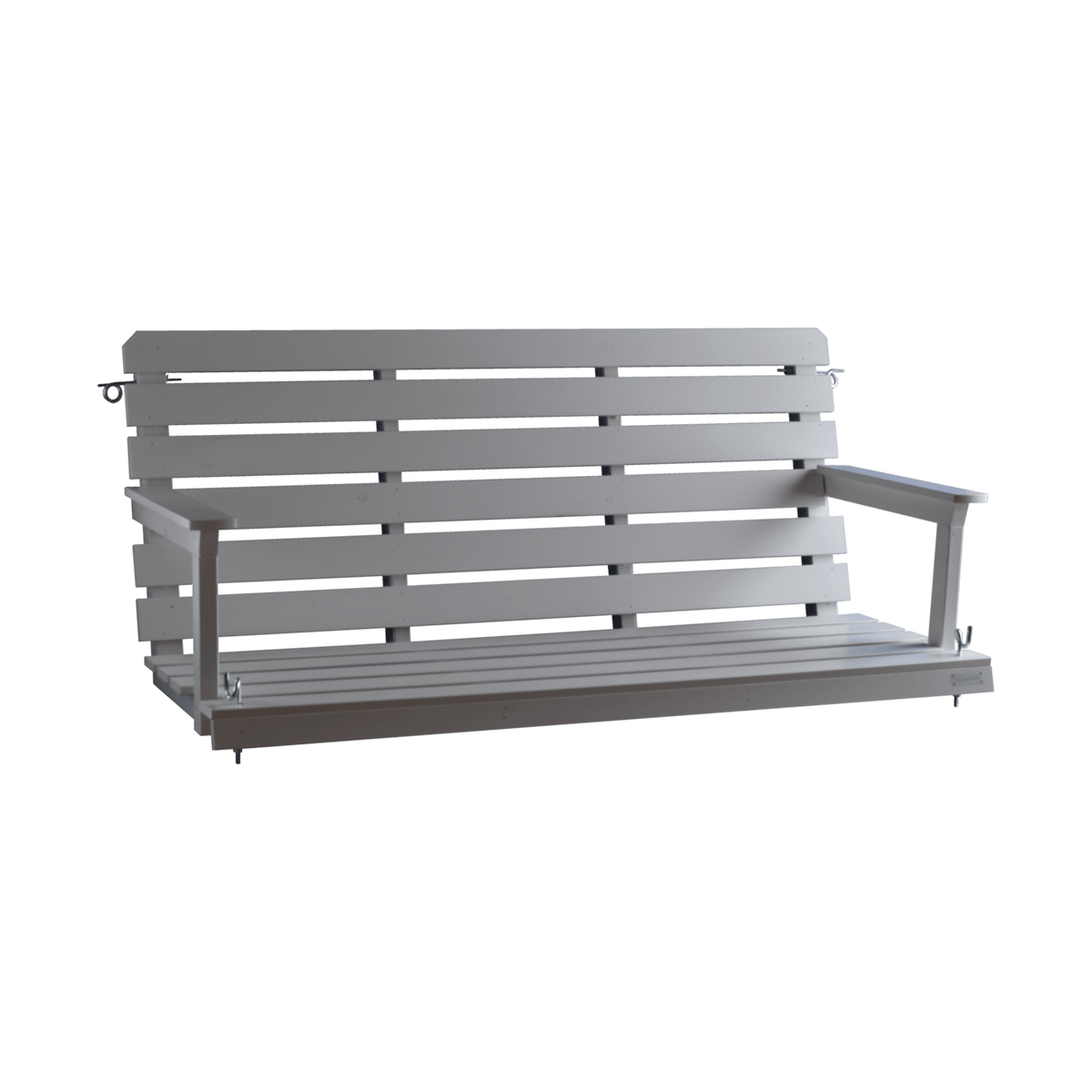 Hochwertige Terrassenschaukel / Yankee-Schaukel - Zweisitzer - WEISS